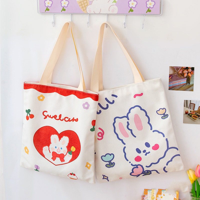 Tote Bag Import printing Tote Bag Canvas Tebal tas naomi