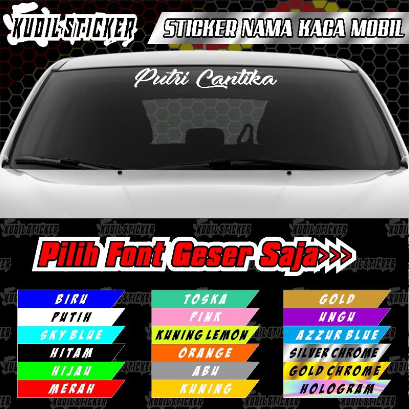 Sticker Cutting Kaca Mobil | Sticker Cutting Custom | Sticker Mobil
