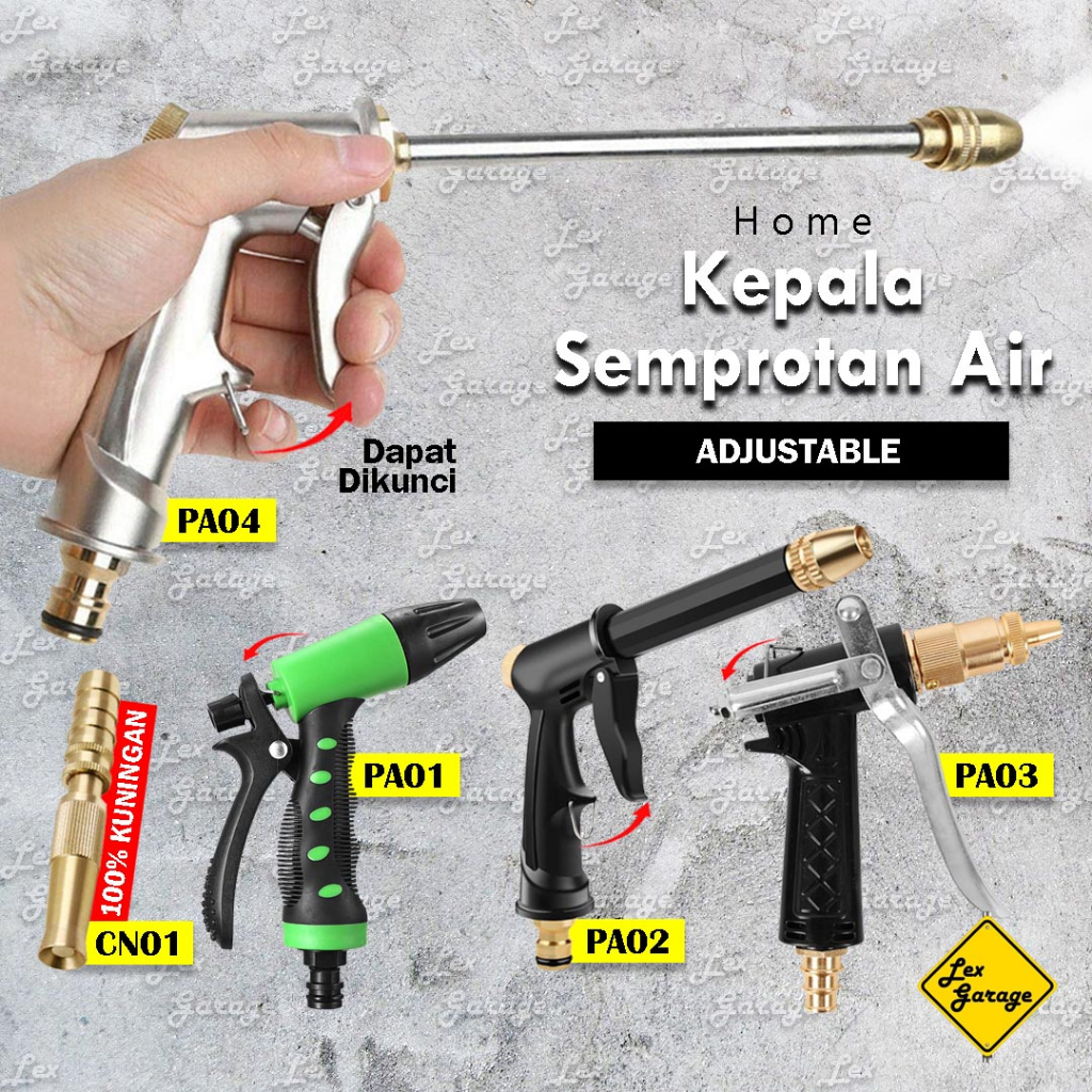 Kepala Semprotan Air Cuci Mobil Motor Taman Kuningan Hose Nozzle Spray