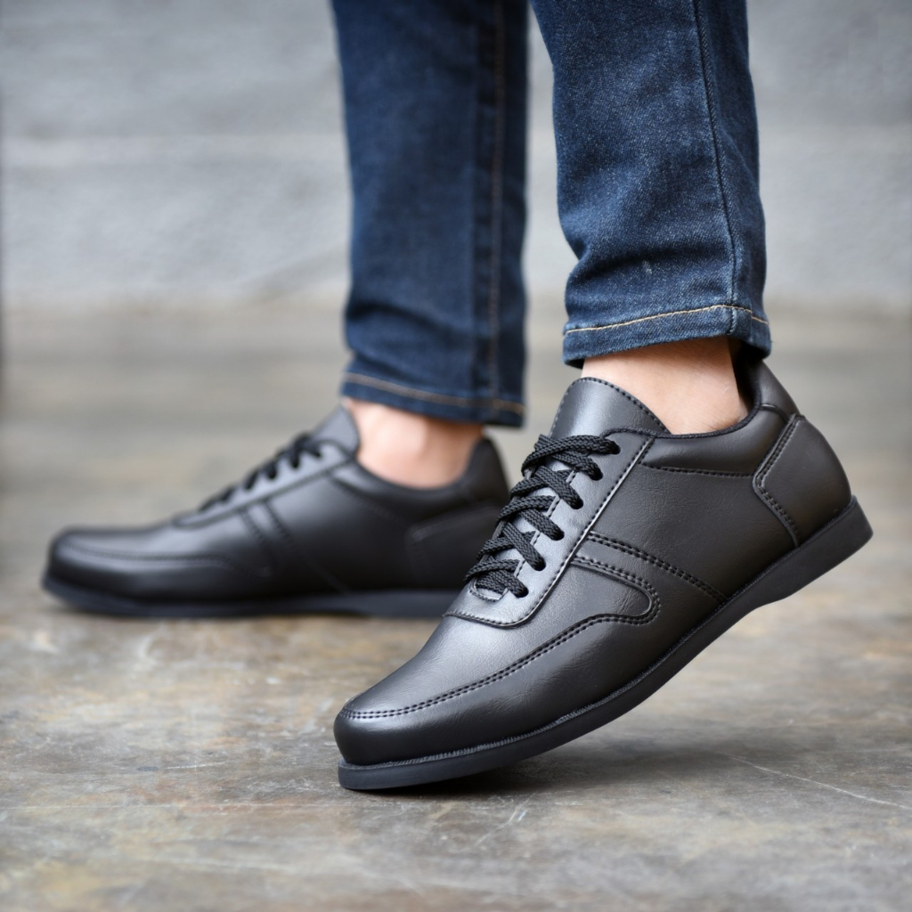 ROVER!!Sepatu Pansus Pria Model polos Kulit Asli Mocasin Slip On Pria Trendy Santai Nongkrong Main