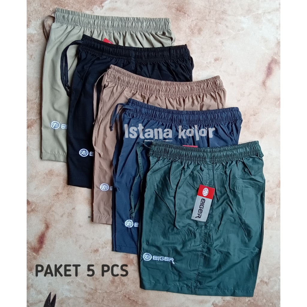 PAKET HEMAT 5 PCS / CELANA PENDEK JUMBO PRIA / CELANA KOLOR PENDEK PRIA / CELANA PENDEK PRIA / CELANA PENDEK