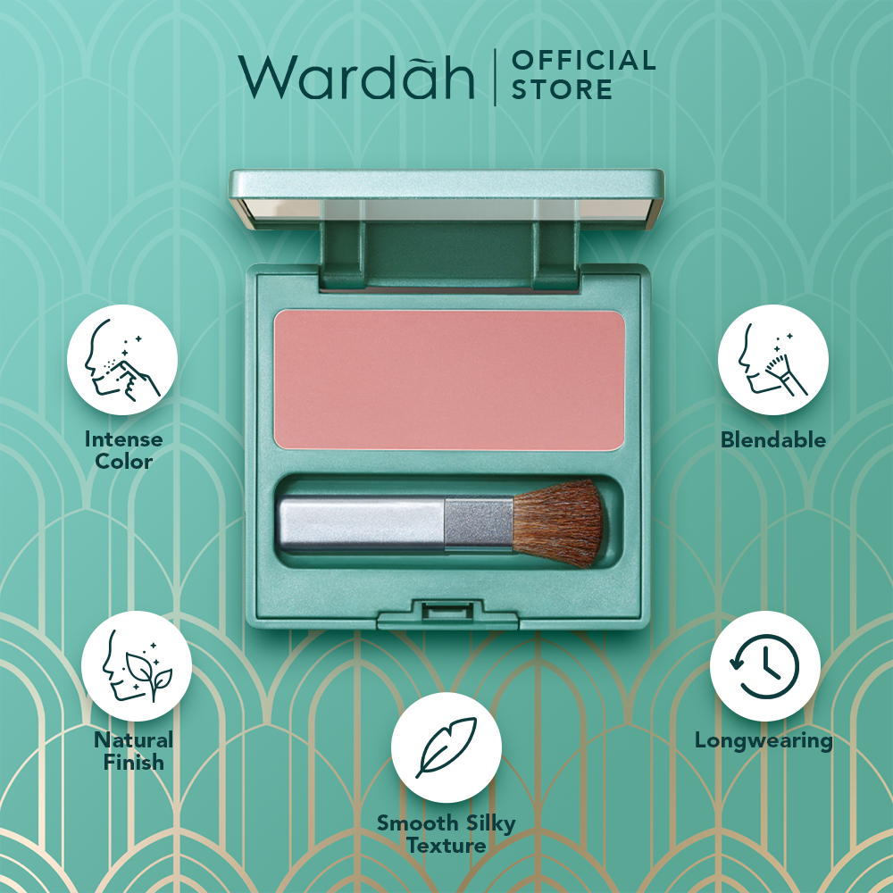 Wardah Exclusive Blush On 6.5g | Ready Stock