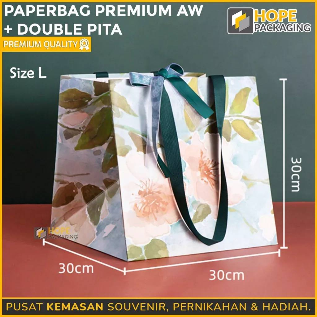 

Paper Bag AW + Pita / Tas Kado Bunga Peony / Paperbag Flower