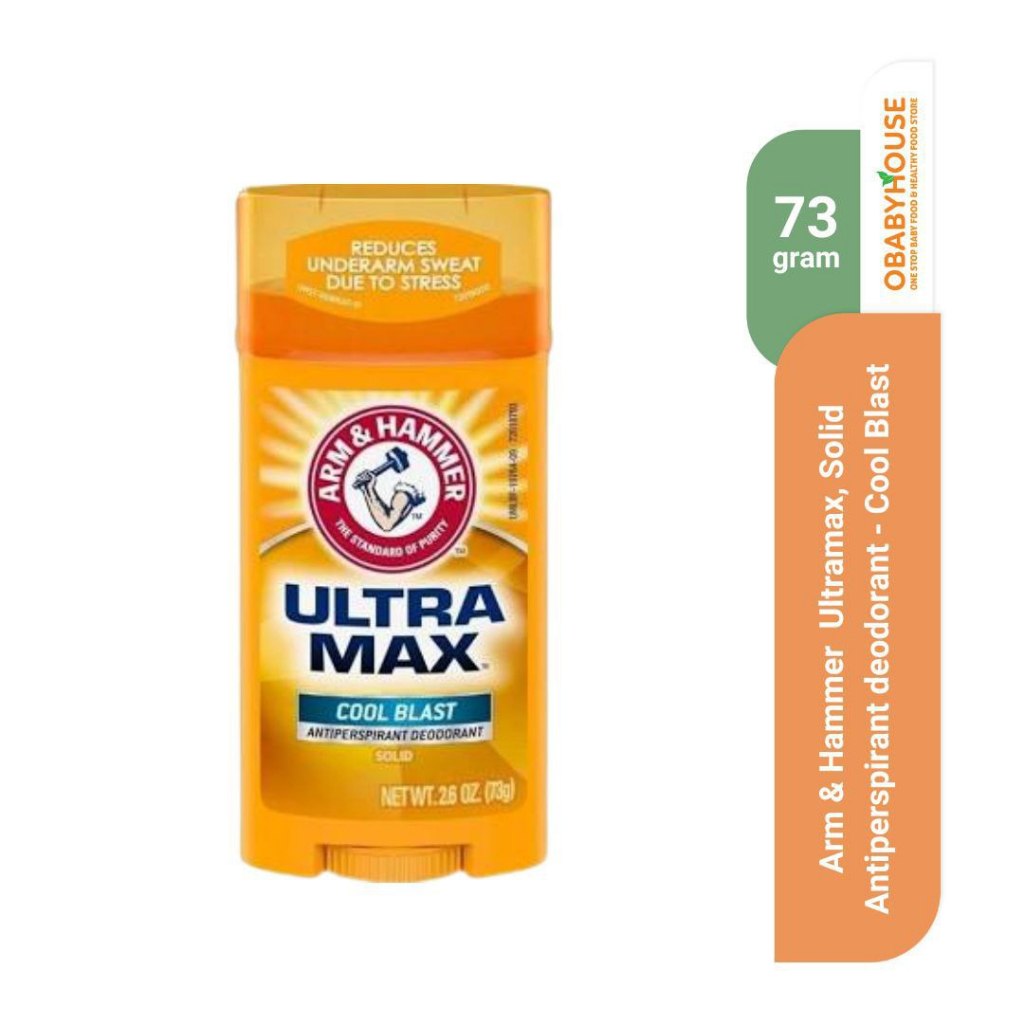 Arm &amp; Hammer Ultra Max, Solid Antiperspirant Deodorant - Cool Blast 73g