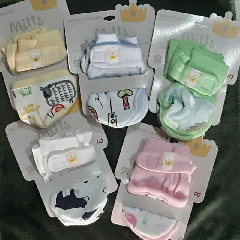 SI , MITTS SARUNG TANGAN BAYI PREMIUM 2 IN 1