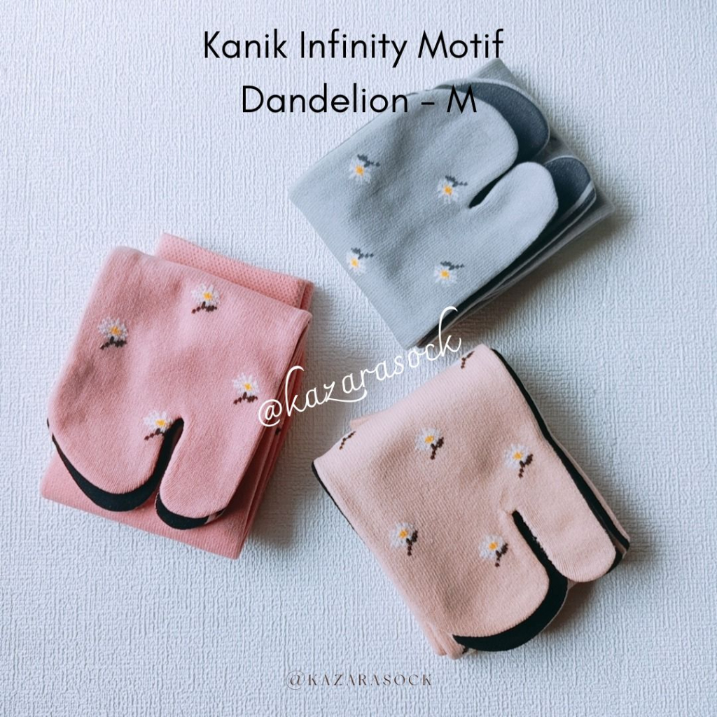 Kazarasock - Kaos Kaki Jempol Motif Baru - Kanik Infinity Motif Dandelion