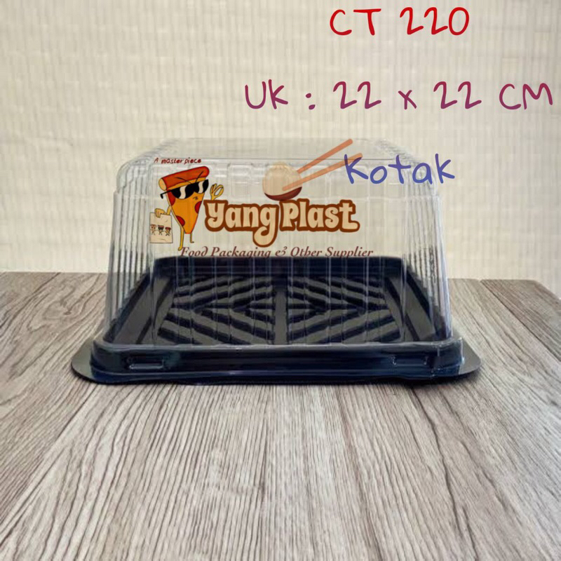 {ISI 10 PCS } MIKA CT 22 KOTAK / MIKA KUE TART 22 CM / MIKA TUMPENG CT 22 KOTAK / MIKA TUMINI CT 22 