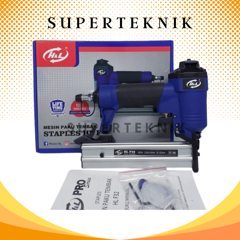 

Air Nailer F32 H&L / Mesin Paku Tembak Staples F-32 H&L / F 32 Mesin Paku Tembak Angin / Staples / Air Nailer Stapler F 32 H&L