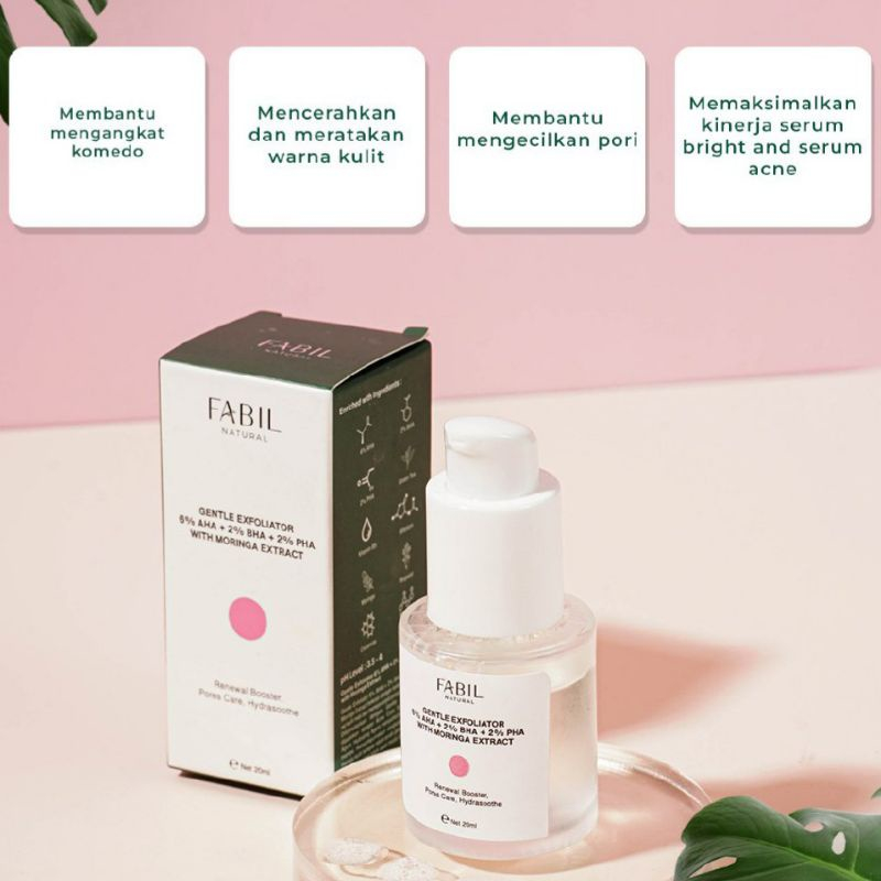 FABIL NATURAL GENTLE EXFOLIATOR AHA+2% BHA+2% PHA WITH MORINGA EXTRACT 20ML