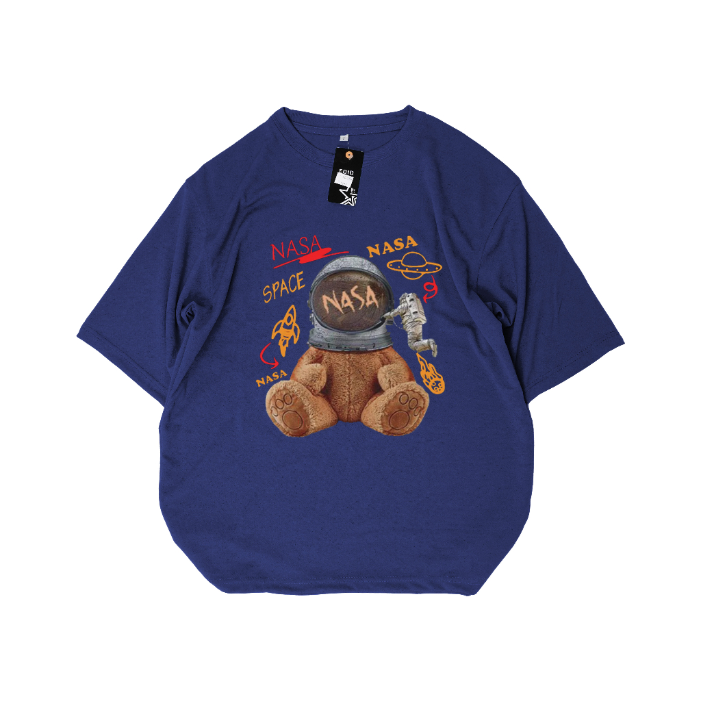 Mokokomo Kaos T-shirt Nasa Oversize Atasan Oversize Unisex