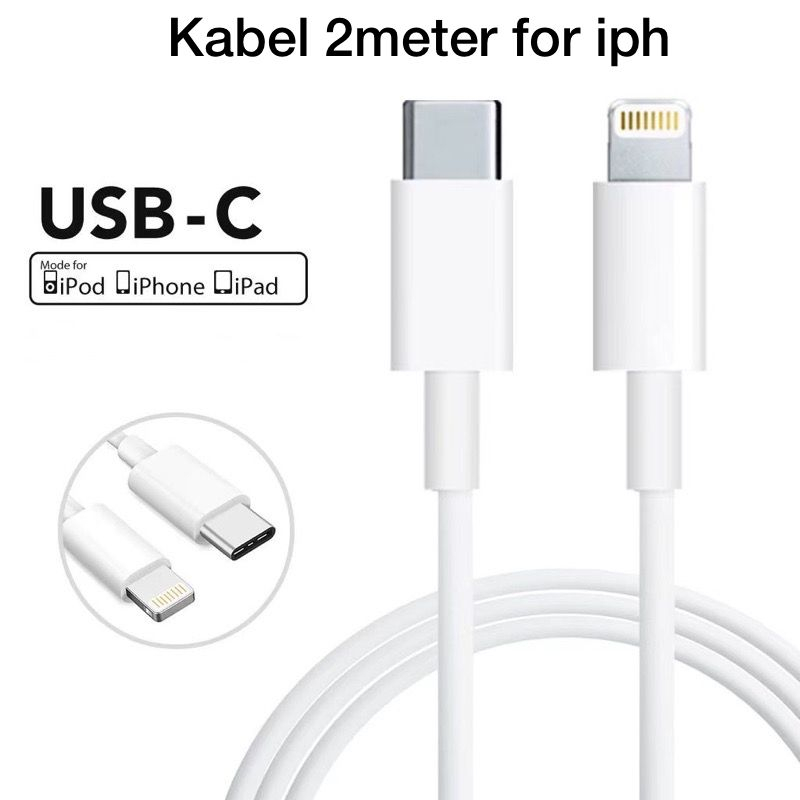 PD Kabel data 2meter for iph Lightning type-c data Fast charging usb charger PD 20W 25W Quick 200cm BY SMOLL