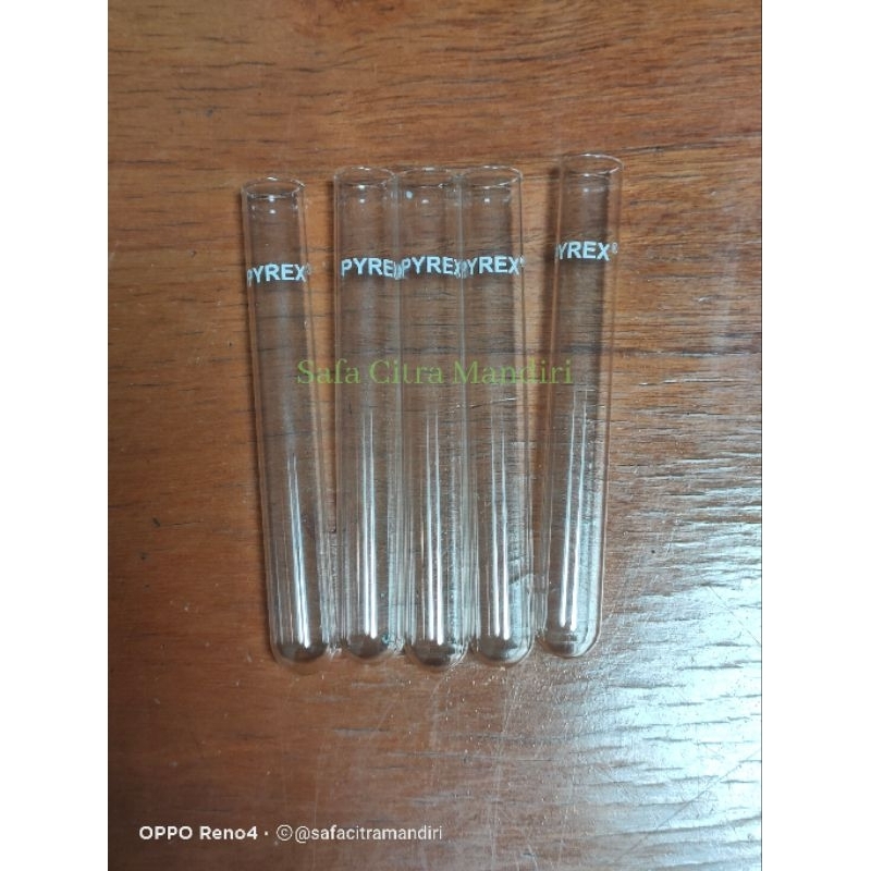 Tabung Reaksi 13x100 Pyrex/ Test Tube Isi 5pcs Pyrex
