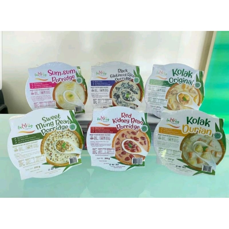

Dessert Cup (Kolak, Kolak Durian, Bubur Kacang Hijau, Bubur Ketan Hitam, Bubur Kacang Merah, Bubur Sum-Sum)