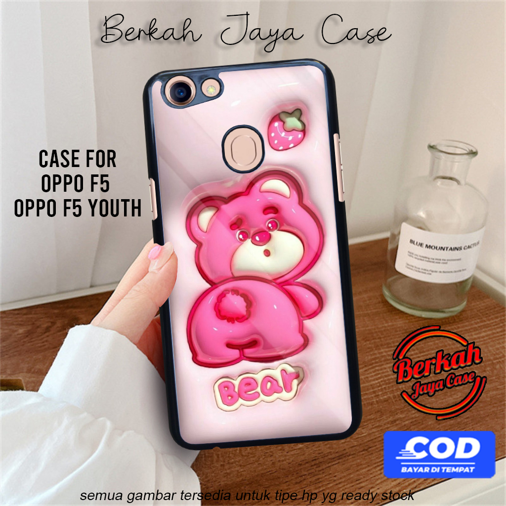 Berkah Case Oppo F5 Oppo F5 Youth Pelindung Hp Motif PINKYBE Case Lucu Casing Hp Keren Case Hardcase