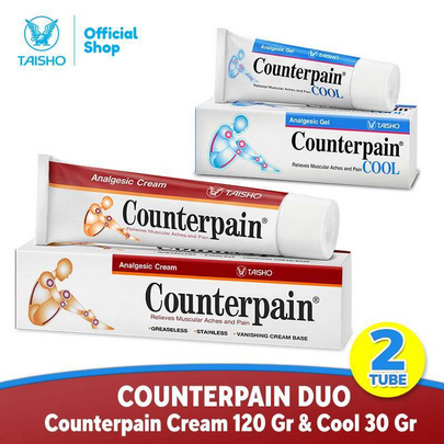 Paket Counterpain Duo (Counterpain Cream 120gr + Counterpain Cool 30gr)