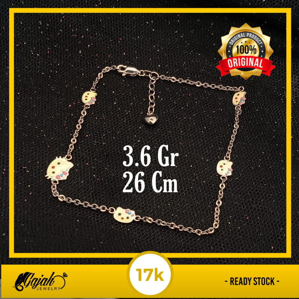 Gelang Kaki Emas 17K - 3.6 Gr Kadar 750 - 5322