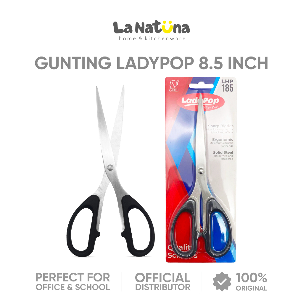 

Gunting Kertas Ladypop 8.5 inch Besar Sekolah Kantor Stainless Steel