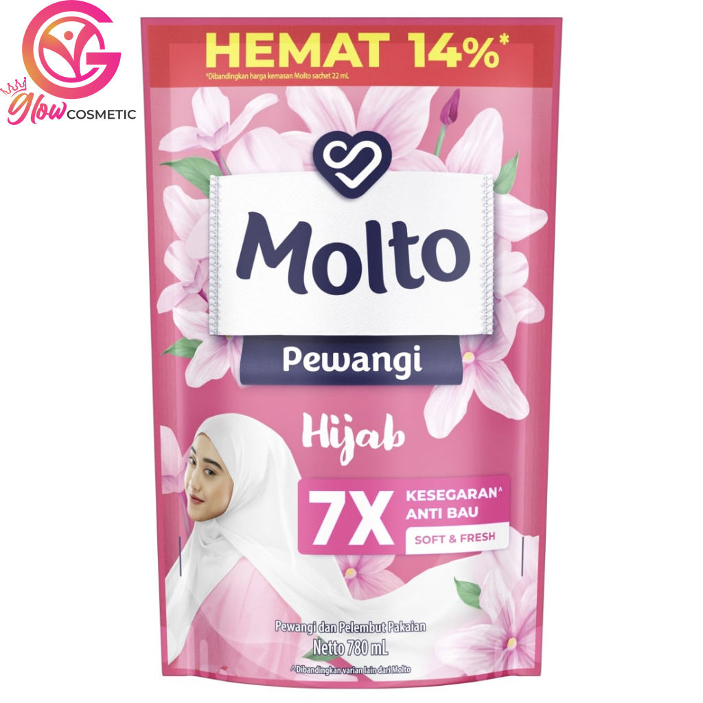 MOLTO PEWANGI HIJAB SOFT &amp; FRESH 780ml (REFILL)