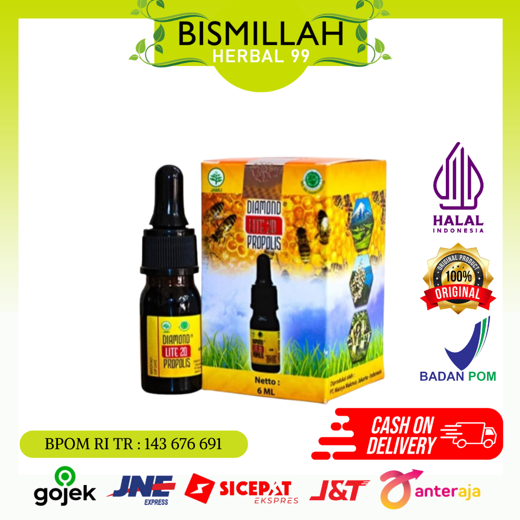PROPOLIS DIAMOND LITE 20 ORI/PROPOLIS DIAMOND PER BOTOL ORIGINAL