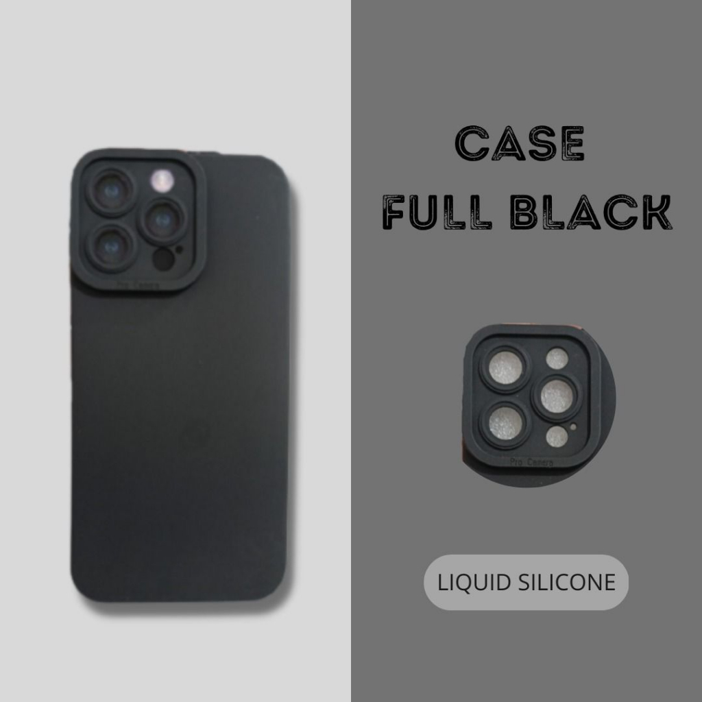 REDMI NOTE 12 PRO 5G  CASE FULL BLACK TERMURAH ( BINTANG ACC )