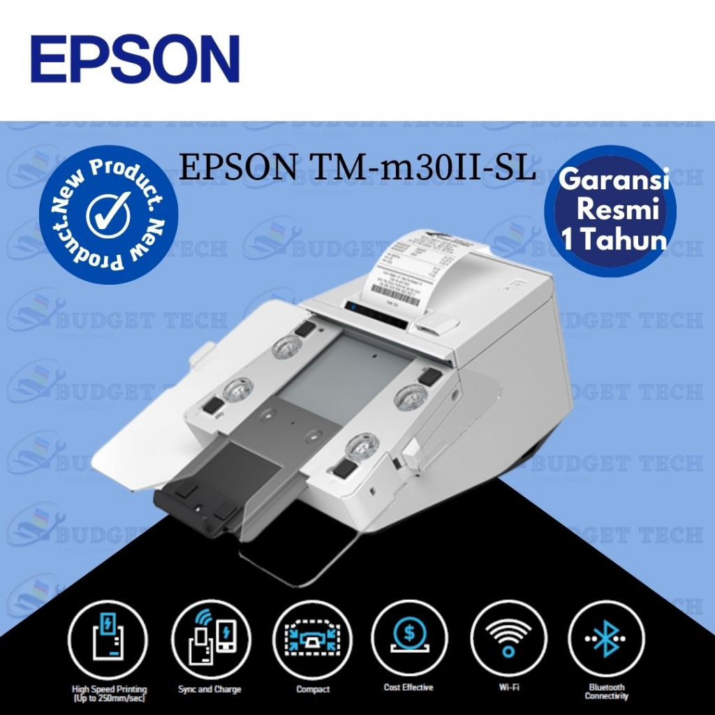 Printer Epson TM-m30ii-SL POS Thermal Built-in Dudukan Tablet Mount