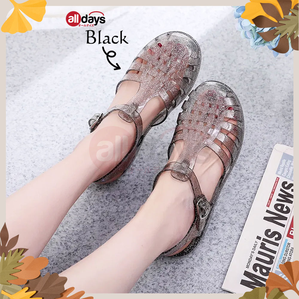 Alldays Sandal Flat Slip On Jelly Wanita / Sepatu Selop Wanita 23611 Size 36-40