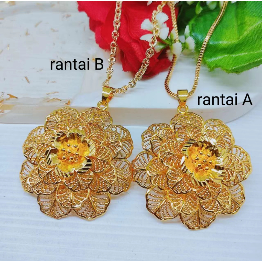 Kalung Xuping Lapis Emas 24k Perhiasion Fashion AE AF