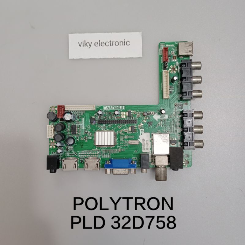 POLYTRON PLD 32D758 mainboard mb modul mobo mesin tv led POLYTRON PLD32D758
