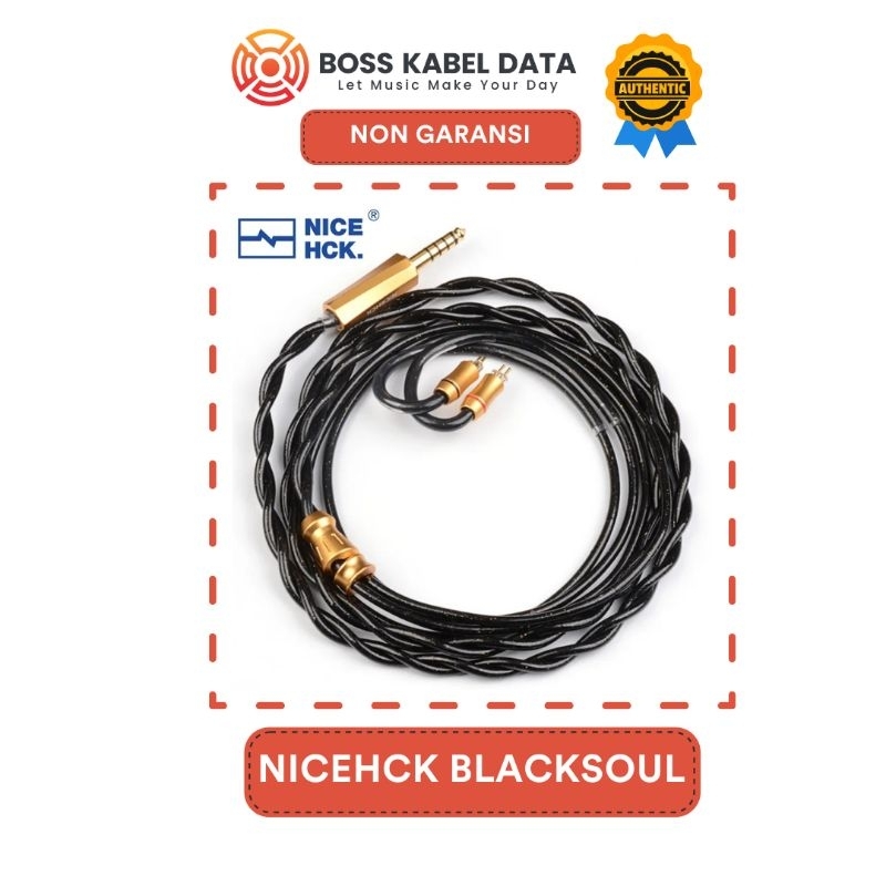 Nicehck Blacksoul Cable Silver Plated Upgrade 5 Element Aloy