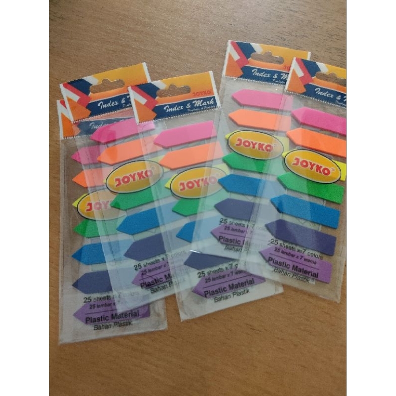 

memo stick sticky notes plastic memo label plastik tempel