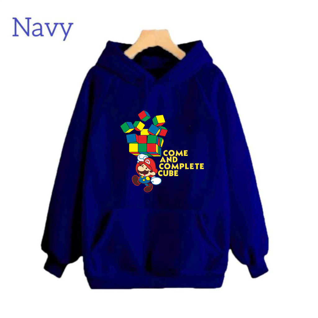 Sweater Hoodie Anak Mario Rubik