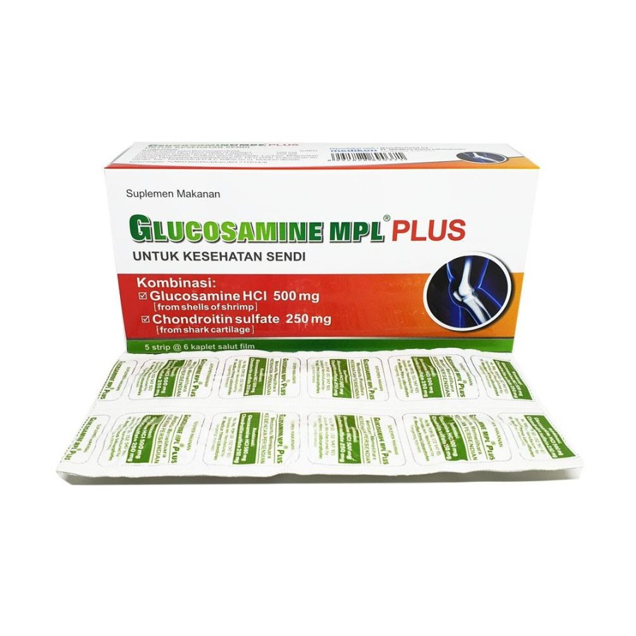 PER STRIP Glucosamine MPL Plus Chondroitin isi 6 kaplet untuk Kesehatan Sendi