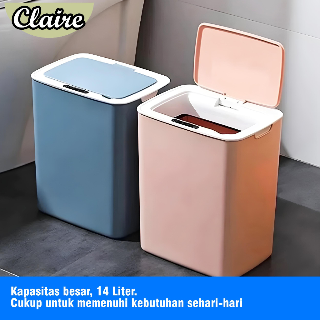 Claire Tempat Sampah Sensor Otomatis 14 L / Tempat Sampah Pintar