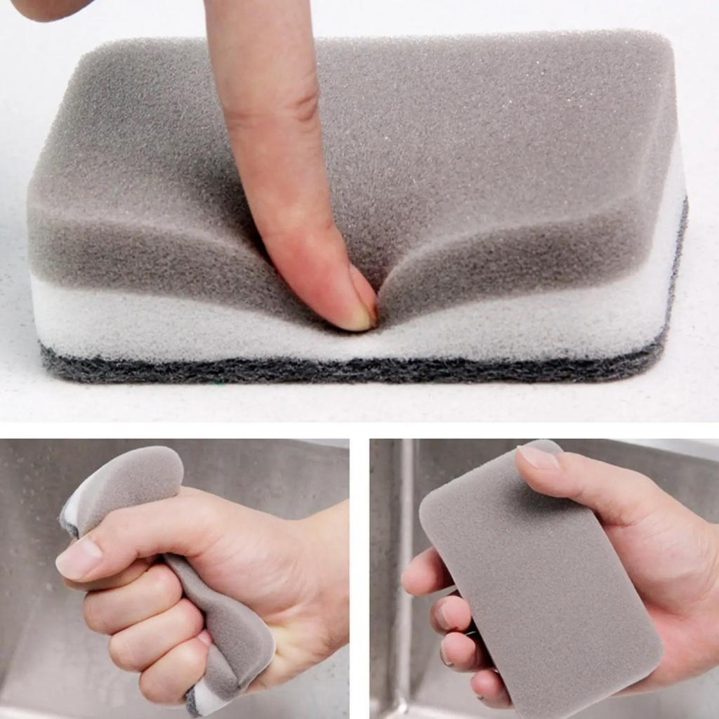 sponge cuci piring 3layer / cleaning brush spons serbaguna busa halus 2sisi anti scratch daya serap tinggi