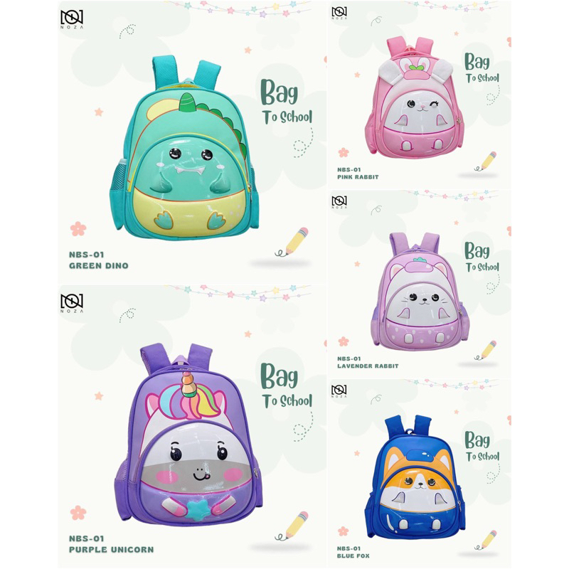 NBS-01 BAG TAS SEKOLAH ANAK BY NOZA BAG TO SCHOOL TAS MURAH ANAK