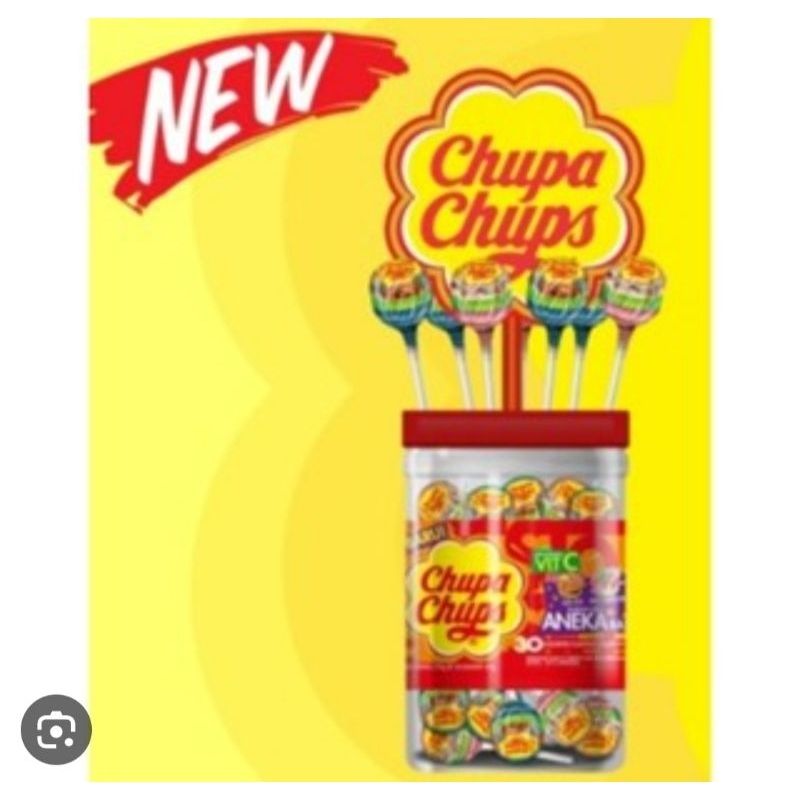 

chupa chups 9 gr (1 toples isi 30 pcs)