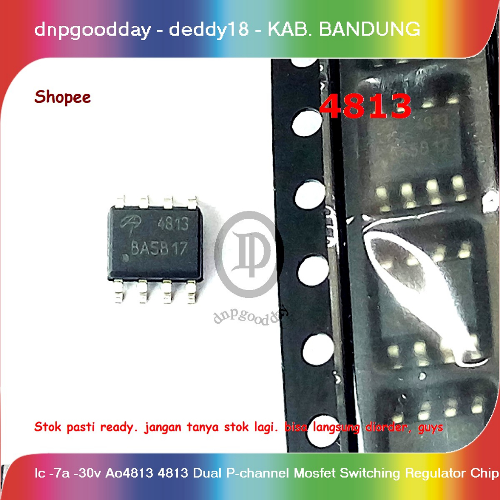 Ic  -7a  -30v  Ao4813 4813 Dual P-channel Mosfet Switching Regulator Chip