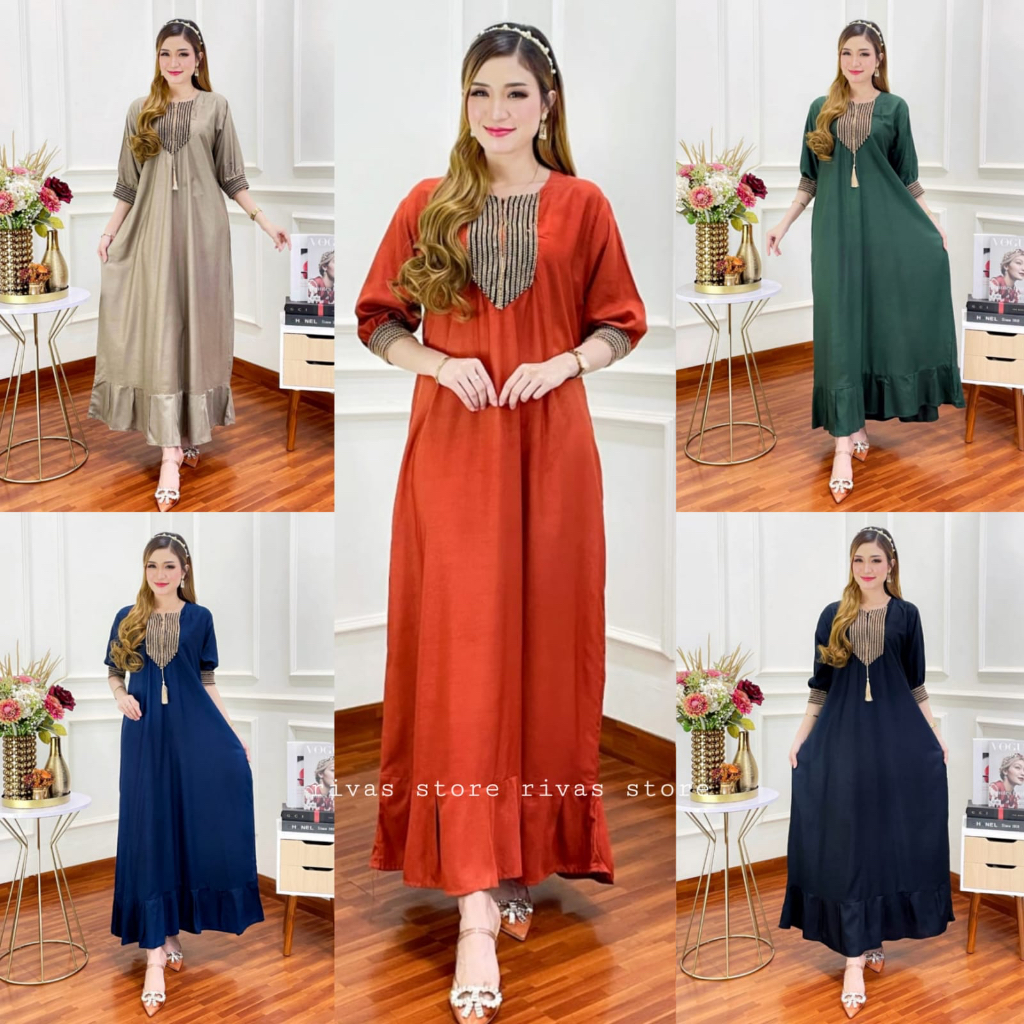 Gamis renda sulthan - gamis busui - gamis rayon premium