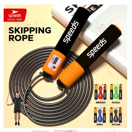 alat lompat tali bisa dirumah / jump rope terbaru warna hitam / jump rope terbaru anak-anak / speeds