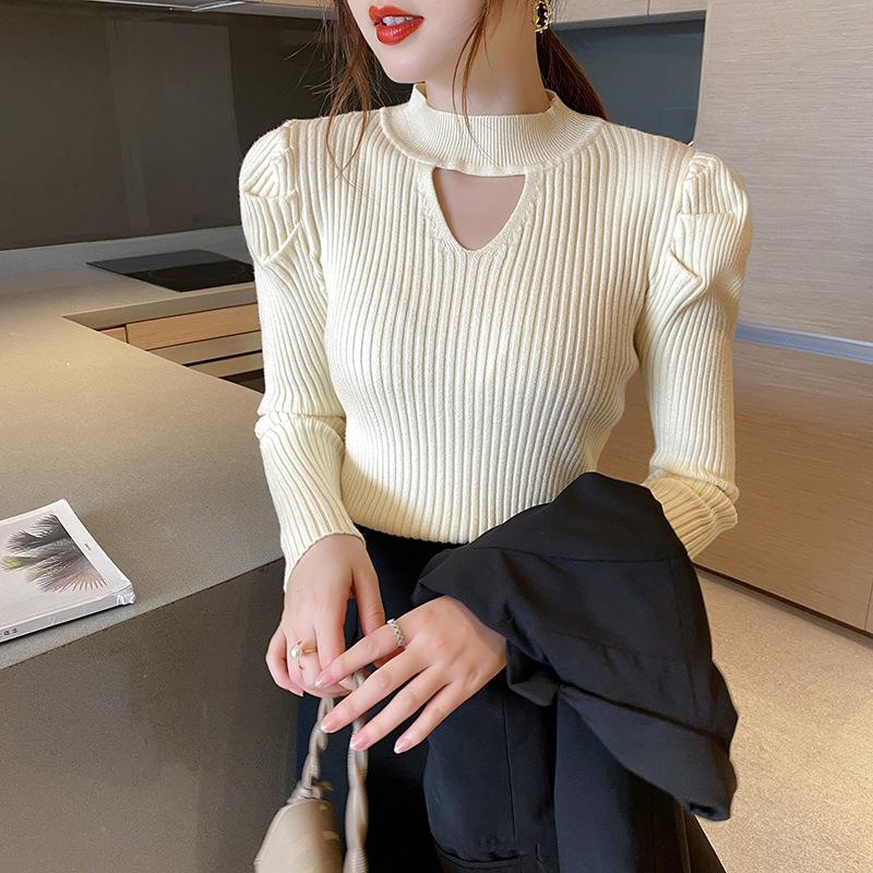 【 Bra Mall 】BJ-011 Atasan Wanita Korean Style Lengan Panjang Turtleneck Rajut Import Premium | Baju Import Rajut Turtleneck Lengan Panjang