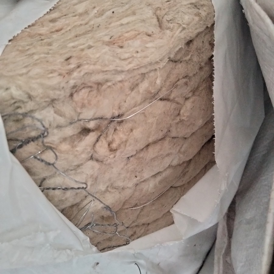 Rockwool Tombo Wire Blanket Density 60kg 80kg 100kg 120kg Tebal 50mm 100mm Rockwool Kawat Rollan Roc