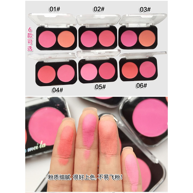 New Lameila Palet Blush On 6 Warna Pilihan Mineral Pigment Blusher Powder 5006