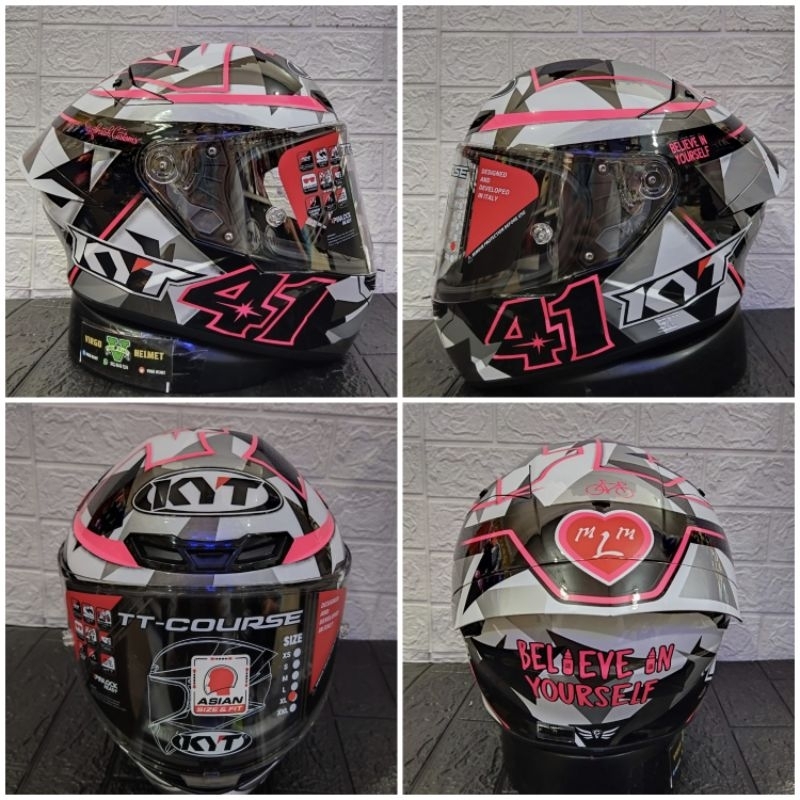 HELM KYT TT COURSE REPAINT ESPARGARO 2018