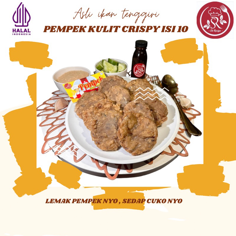 

Pempek kulit crispy isi 10 + cuko 100ml + vakum frozen | pempek SisRecipe