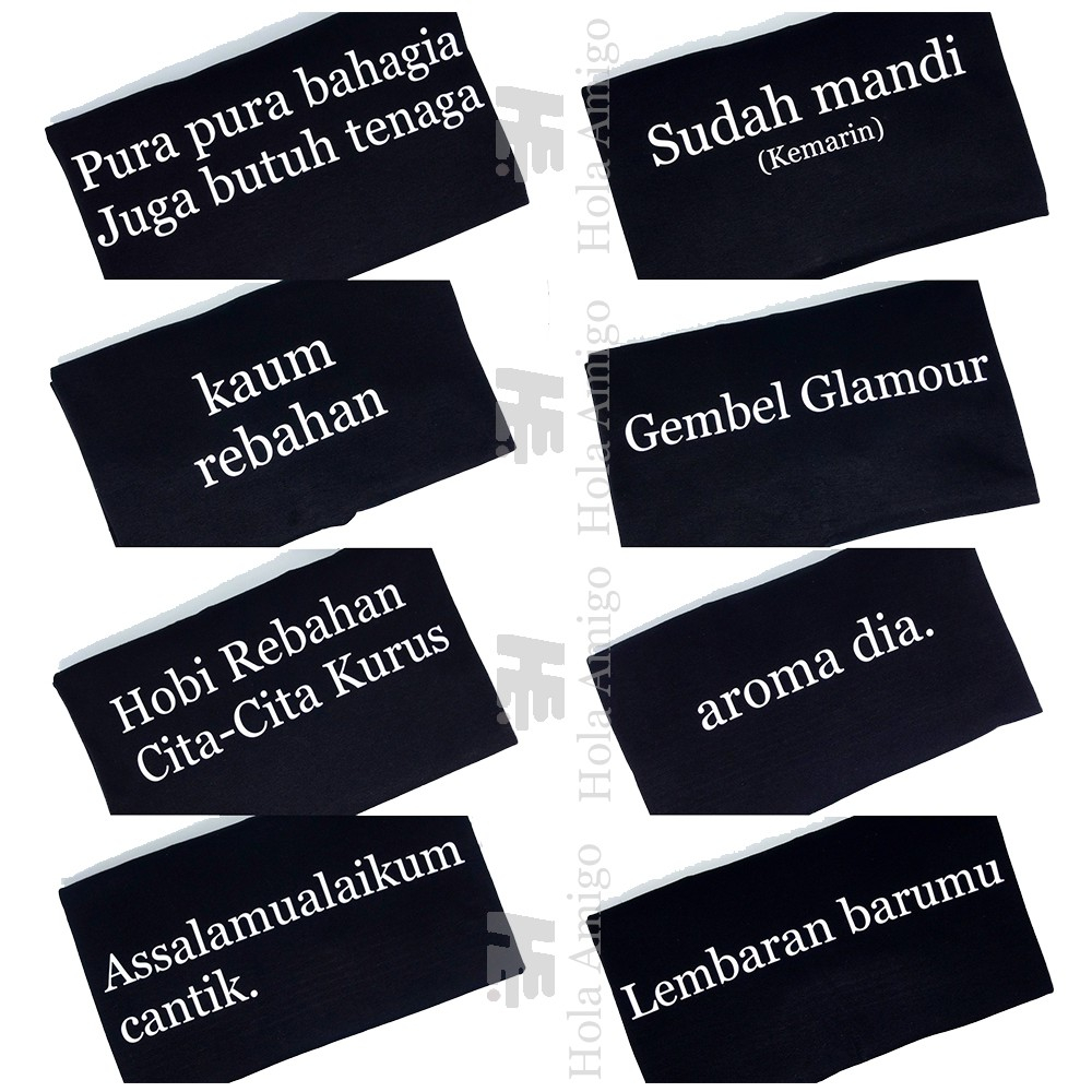 Custom Baju Kaos Kata Kata Satuan Nama Tulisan &amp; Sindiran Desain Suka Suka