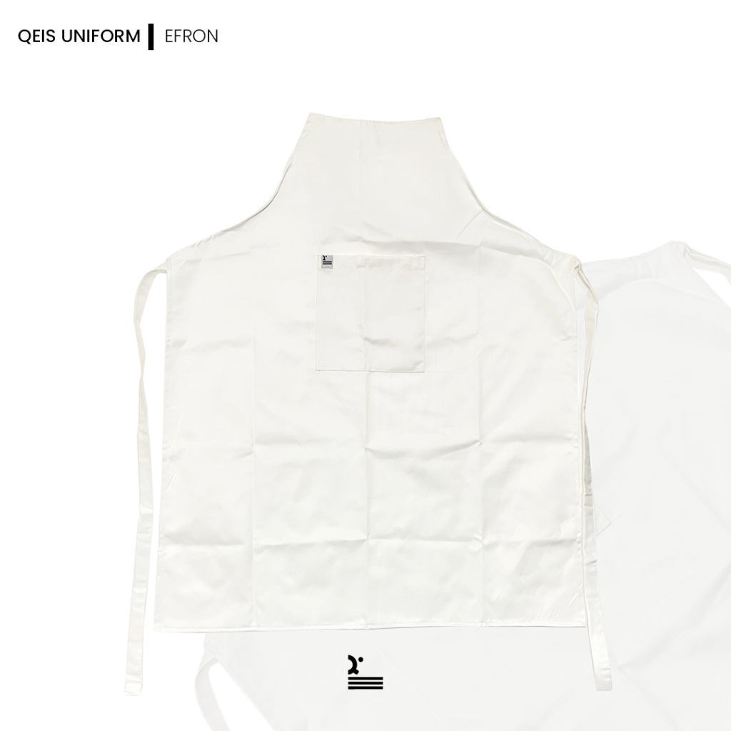 Apron Celemek Chef Basic Polos by QEIS UNIFORM