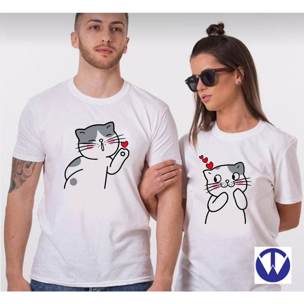 KAOS COUPLE PASANGAN MEONG C / KAOS UNISEX / KAOS PASANGAN KEREN / KAOS COUPLE KEKINIAN