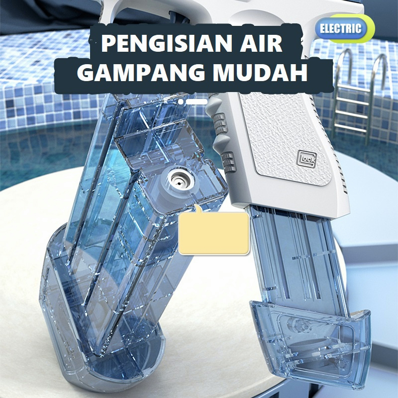 YUN Mall Mainan pistol air elektrik modern, Electric continuous water gun