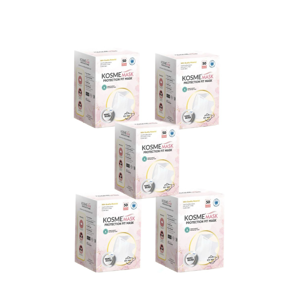 KOSMEMASK FITMASK NANO SILVER BUNDLING 5 BOX