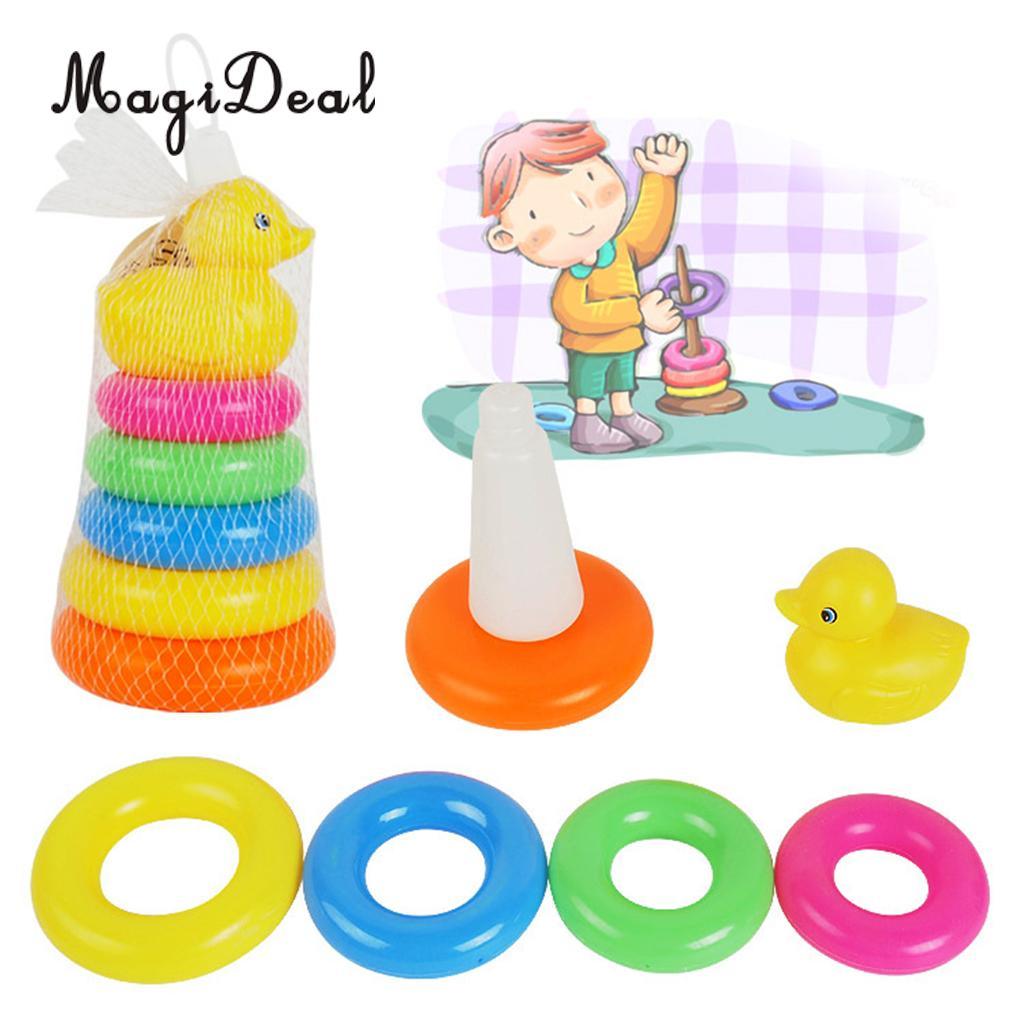 RAINBOW TOWER /menara donat / menara pelangi/ ring donat / mainan edukasi
